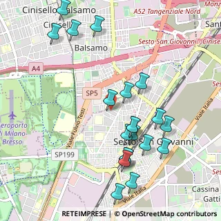 Mappa Via Timavo, 20099 Milano MI, Italia (1.1045)