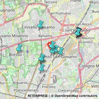 Mappa Via Timavo, 20099 Milano MI, Italia (1.78714)