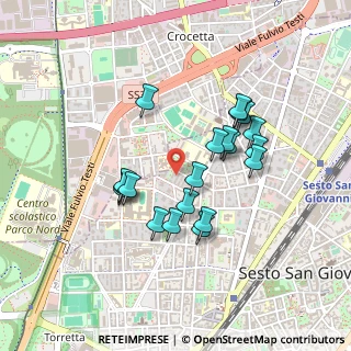 Mappa Via Timavo, 20099 Milano MI, Italia (0.383)