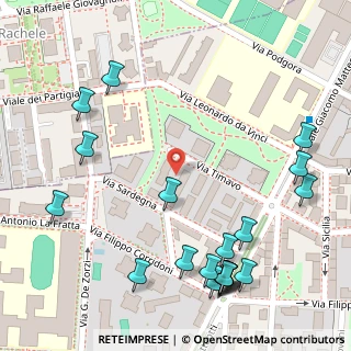 Mappa Via Timavo, 20099 Milano MI, Italia (0.177)