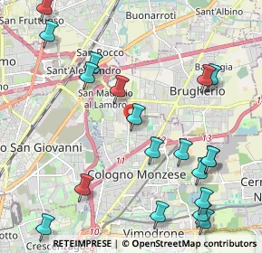 Mappa Via Ottorino Respighi, 20093 Cologno Monzese MI, Italia (2.57105)