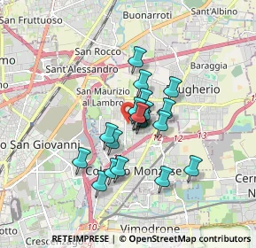 Mappa Via Ottorino Respighi, 20093 Cologno Monzese MI, Italia (1.178)