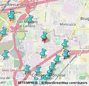 Mappa Via Ottorino Respighi, 20093 Cologno Monzese MI, Italia (1.42)