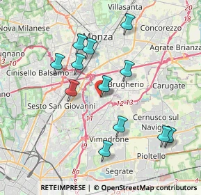 Mappa Via Ottorino Respighi, 20093 Cologno Monzese MI, Italia (3.655)