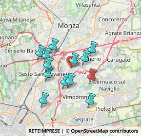 Mappa Via Ottorino Respighi, 20093 Cologno Monzese MI, Italia (2.84923)