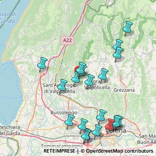 Mappa Via Carcirago, 37022 Fumane VR, Italia (9.6155)