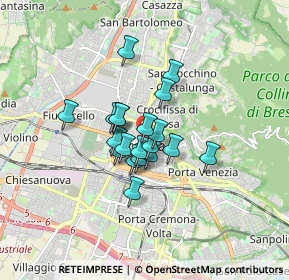 Mappa Via Gasparo da Salò, 25122 Brescia BS, Italia (1.075)