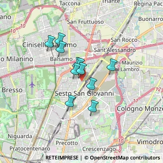 Mappa Via Torquato Tasso, 20099 Sesto San Giovanni MI, Italia (1.25273)