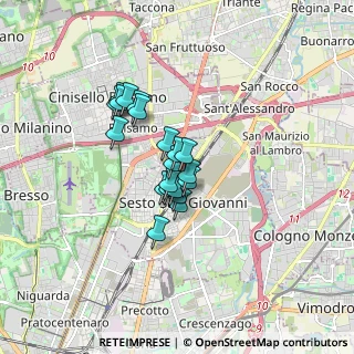 Mappa Via Torquato Tasso, 20099 Sesto San Giovanni MI, Italia (1.097)