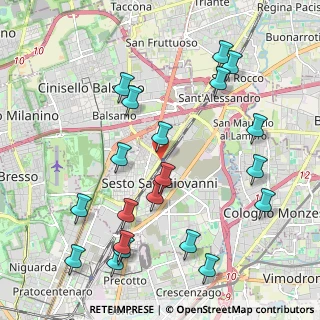 Mappa Viale A. Gramsci, 20099 Sesto San Giovanni MI, Italia (2.384)