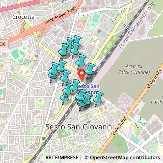Mappa Viale A. Gramsci, 20099 Sesto San Giovanni MI, Italia (0.3345)