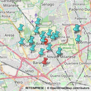 Mappa Via Risorgimento, 20021 Bollate MI, Italia (1.6215)