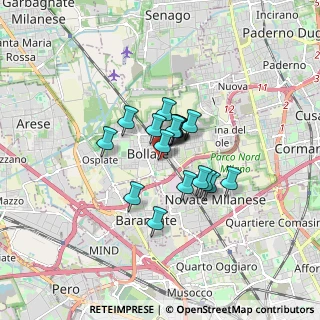 Mappa Via Risorgimento, 20021 Bollate MI, Italia (1.04889)