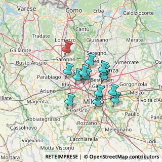Mappa Via Risorgimento, 20021 Bollate MI, Italia (8.98857)