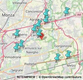 Mappa Via Po, 20061 Carugate MI, Italia (3.99727)