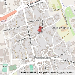 Mappa Via Pietro Micca,  11, 13900 Ponderano, Biella (Piemonte)
