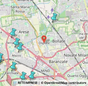 Mappa SP 233, 20021 Bollate MI, Italia (4.04444)