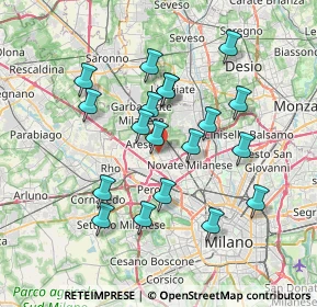 Mappa SP 233, 20021 Bollate MI, Italia (6.65211)