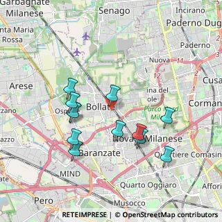 Mappa Via IV Novembre, 20021 Bollate MI, Italia (1.775)