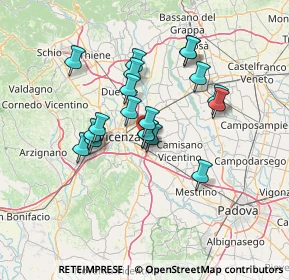 Mappa Via Monte Adamello, 36040 Torri di Quartesolo VI, Italia (11.23474)