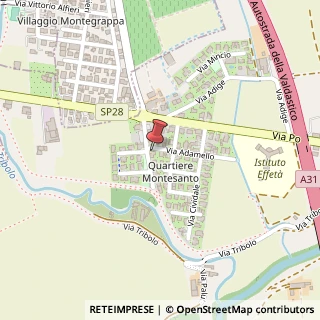 Mappa Via Adamello, 19, 36040 Torri di Quartesolo, Vicenza (Veneto)