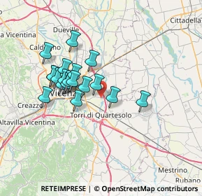 Mappa Via Monte Adamello, 36040 Torri di Quartesolo VI, Italia (5.94789)