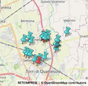 Mappa Via Monte Adamello, 36040 Torri di Quartesolo VI, Italia (1.306)