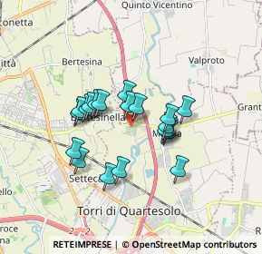 Mappa Via Monte Adamello, 36040 Torri di Quartesolo VI, Italia (1.321)