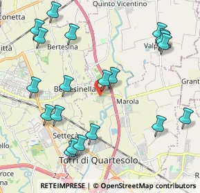 Mappa Via Adamello, 36040 Torri di Quartesolo VI, Italia (2.4645)