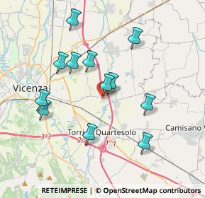 Mappa Via Monte Adamello, 36040 Torri di Quartesolo VI, Italia (3.515)