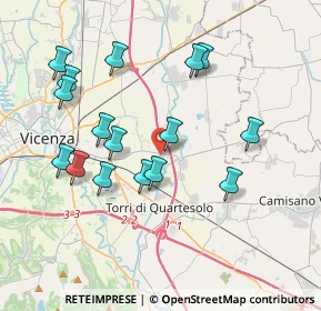 Mappa Via Adamello, 36040 Torri di Quartesolo VI, Italia (3.77688)