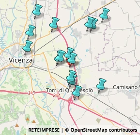 Mappa Via Adamello, 36040 Torri di Quartesolo VI, Italia (3.49267)