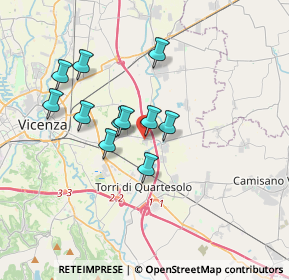Mappa Via Adamello, 36040 Torri di Quartesolo VI, Italia (2.88273)