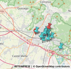 Mappa Via Rose, 25126 Brescia BS, Italia (2.54818)