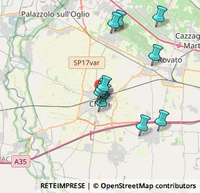 Mappa Via Zara, 25032 Chiari BS, Italia (3.09364)
