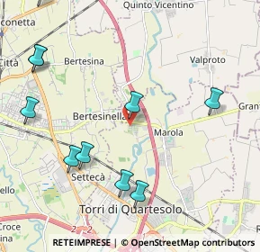 Mappa Via Monte Carso, 36040 Torri di Quartesolo VI, Italia (2.86333)