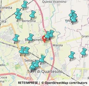 Mappa Via Monte Carso, 36040 Torri di Quartesolo VI, Italia (2.4585)