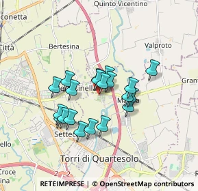 Mappa Via Monte Carso, 36040 Torri di Quartesolo VI, Italia (1.3005)