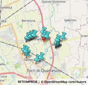 Mappa Via Monte Carso, 36040 Torri di Quartesolo VI, Italia (1.309)