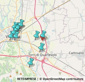 Mappa Via Monte Carso, 36040 Torri di Quartesolo VI, Italia (4.21667)