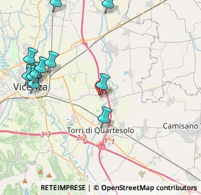 Mappa Via Monte Carso, 36040 Torri di Quartesolo VI, Italia (4.91091)
