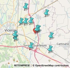 Mappa Via Monte Carso, 36040 Torri di Quartesolo VI, Italia (3.505)