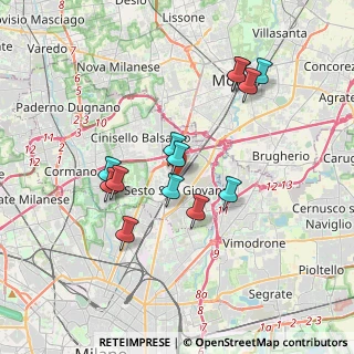 Mappa Viale Antonio Gramsci, 20099 Sesto San Giovanni MI, Italia (3.32692)