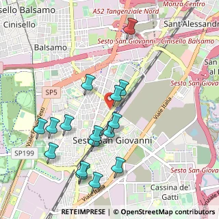 Mappa Viale Antonio Gramsci, 20099 Sesto San Giovanni MI, Italia (1.0525)