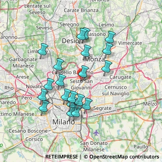Mappa Viale Antonio Gramsci, 20099 Sesto San Giovanni MI, Italia (7.0535)