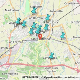 Mappa Viale Risorgimento Nazionale, 36100 Vicenza VI, Italia (1.86333)