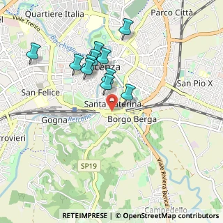Mappa Viale Risorgimento Nazionale, 36100 Vicenza VI, Italia (0.86545)