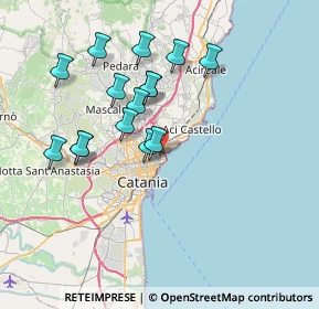 Mappa Via Fiume, 95126 Catania CT, Italia (7.68533)