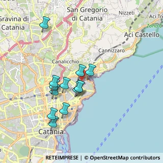 Mappa Via de Caro, 95126 Catania CT, Italia (1.81385)