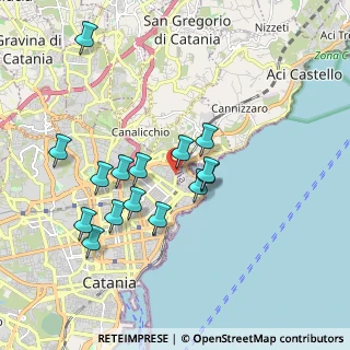 Mappa Via de Caro, 95126 Catania CT, Italia (1.938)